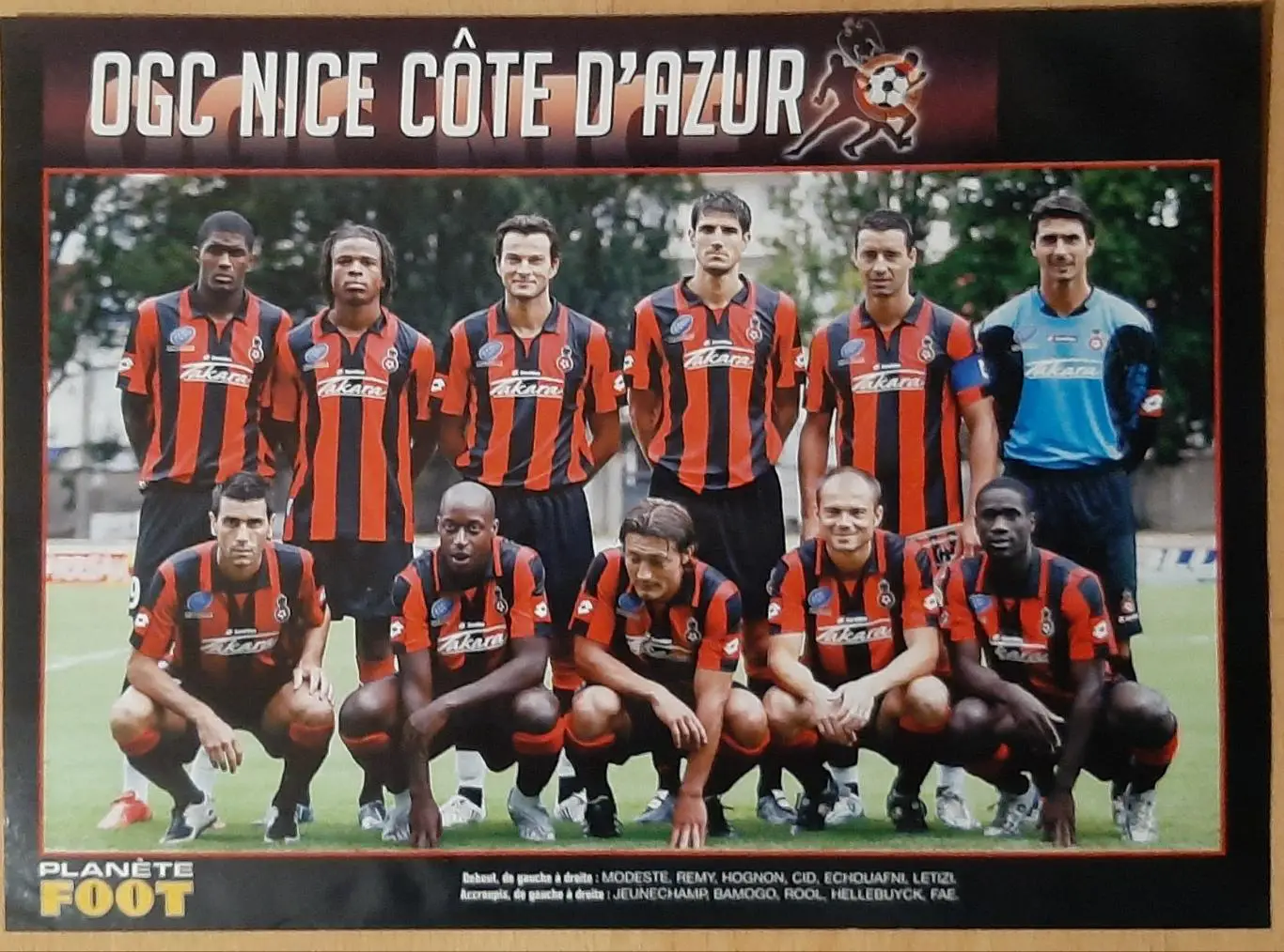 Постер Ніцца Франція 2008/09 з журналу Planete Foot