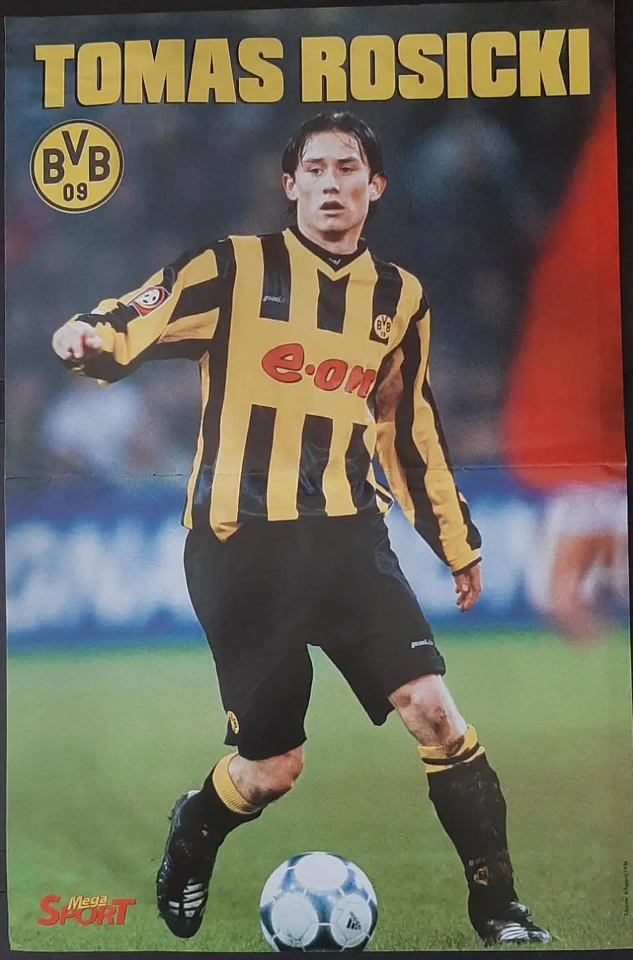 Постер двосторонній Майкл Оуен / Томаш Росіцкі з журналу MegaSport (Польща) 2001 1