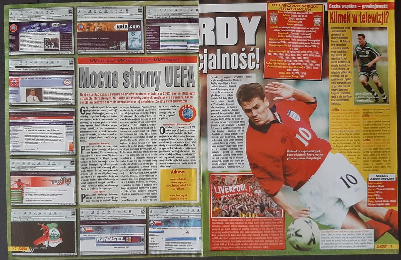 Постер Шумахер (формула 1) з журналу Mega Sport (Польща) 2001 1
