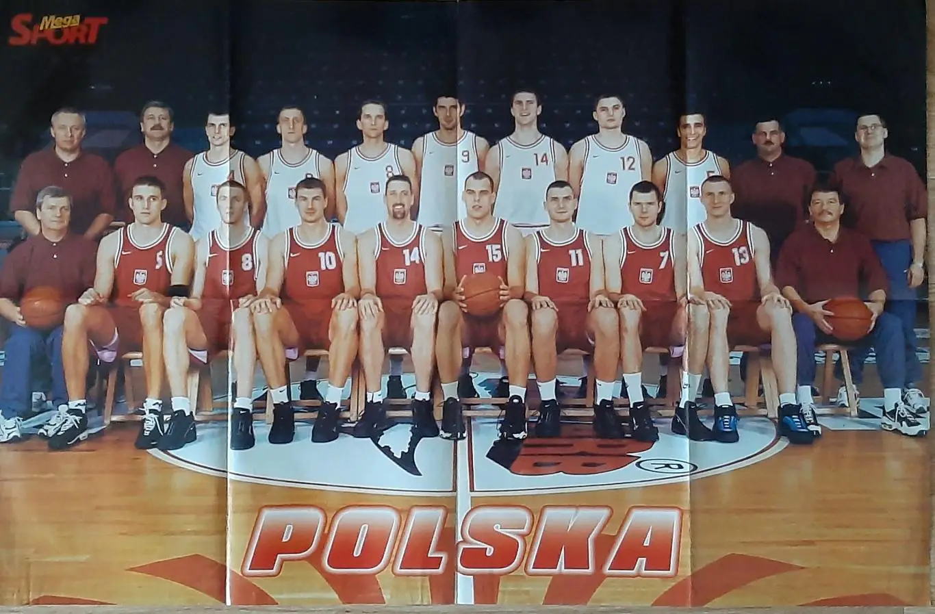 Постер двосторонній Франковскі / зб.Польщі (баскетбол) з журналу Mega Sport 2001 1