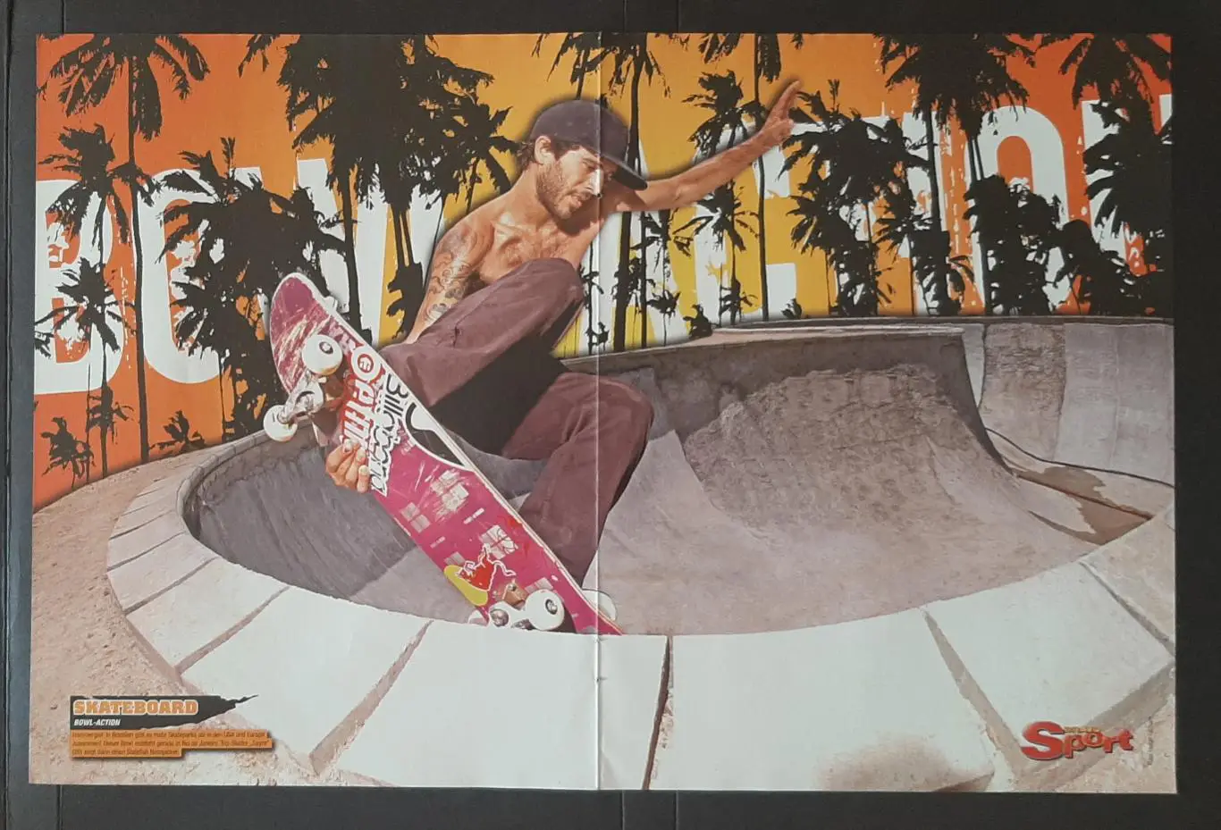 Постер двосторонній Обасі / скейтборд з журналу Bravo Sport 2009 1