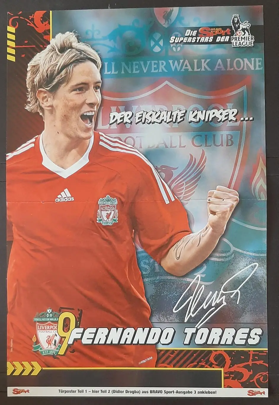 Постер двосторонній Торрес / Рензінг з журналу Bravo Sport 2009