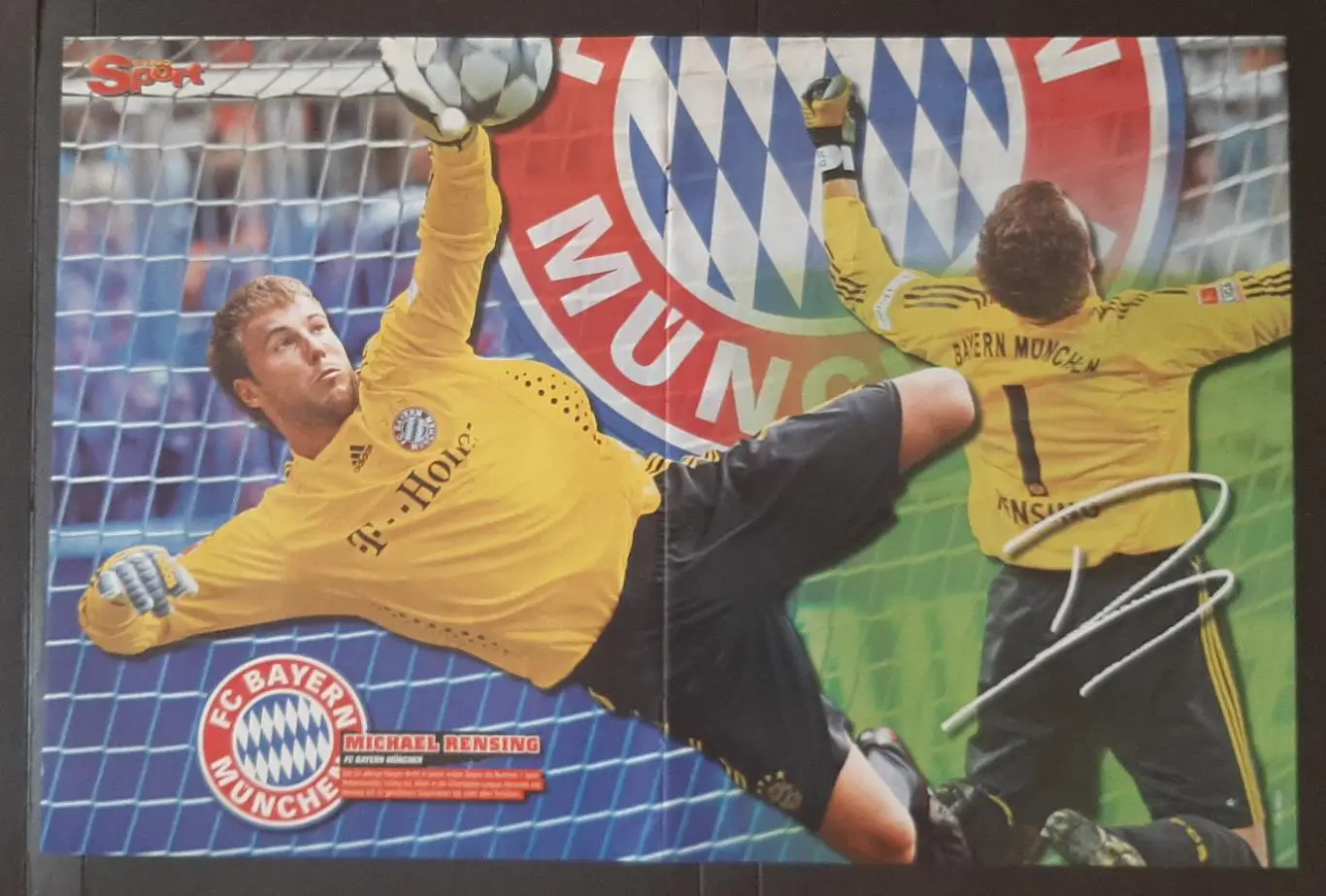 Постер двосторонній Торрес / Рензінг з журналу Bravo Sport 2009 1