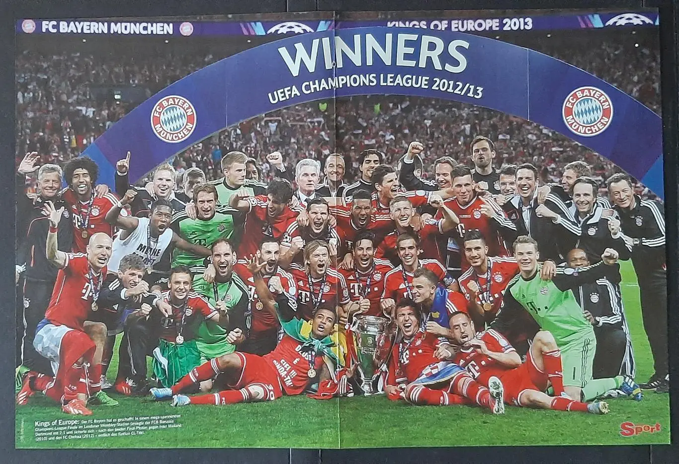 Постер двосторонній Баварія / Бекхем з журналу Bravo Sport 2013