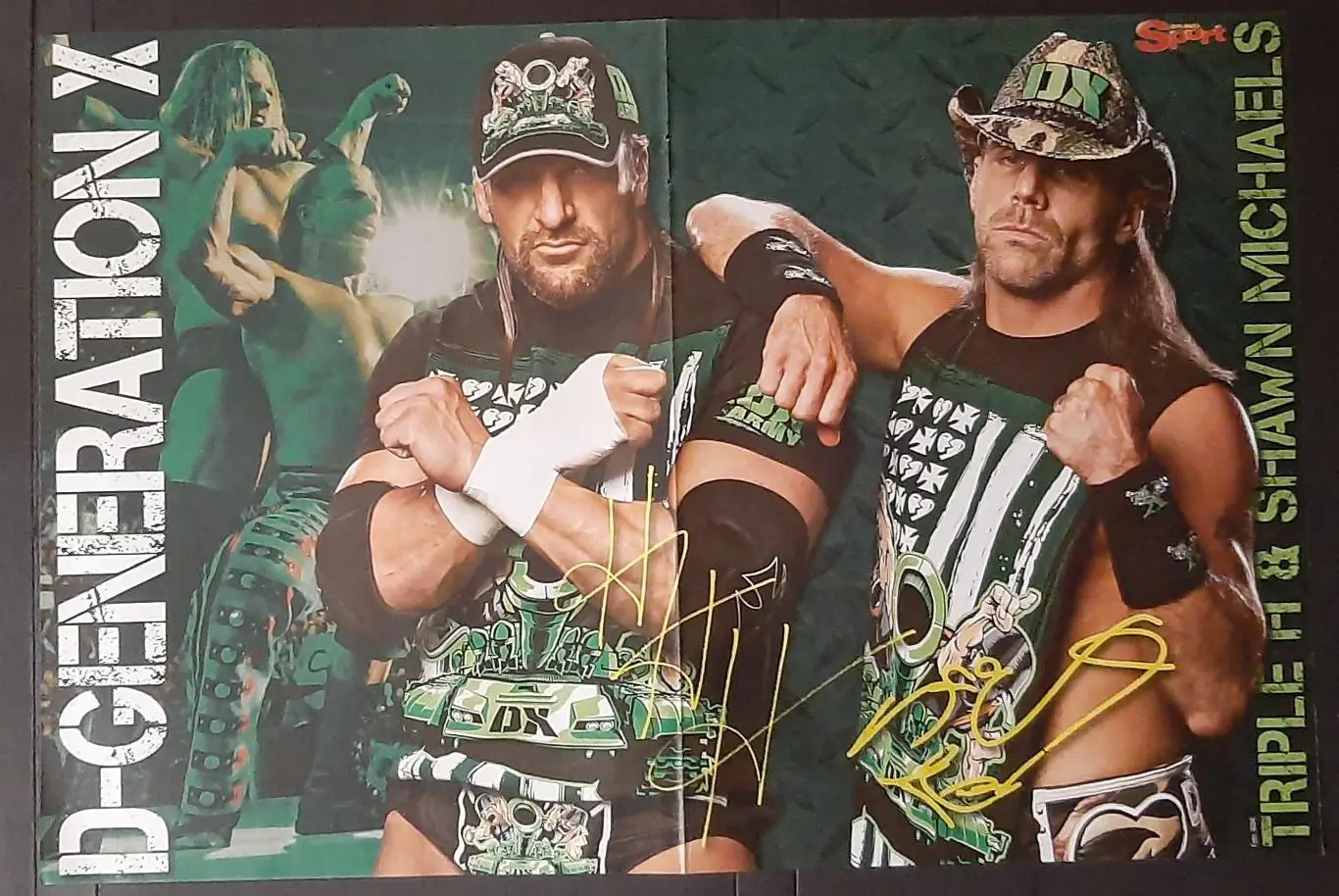 Постер двосторонній Роберт Енке / Тріпл Ейч,Шон Майклз (реслери) 1