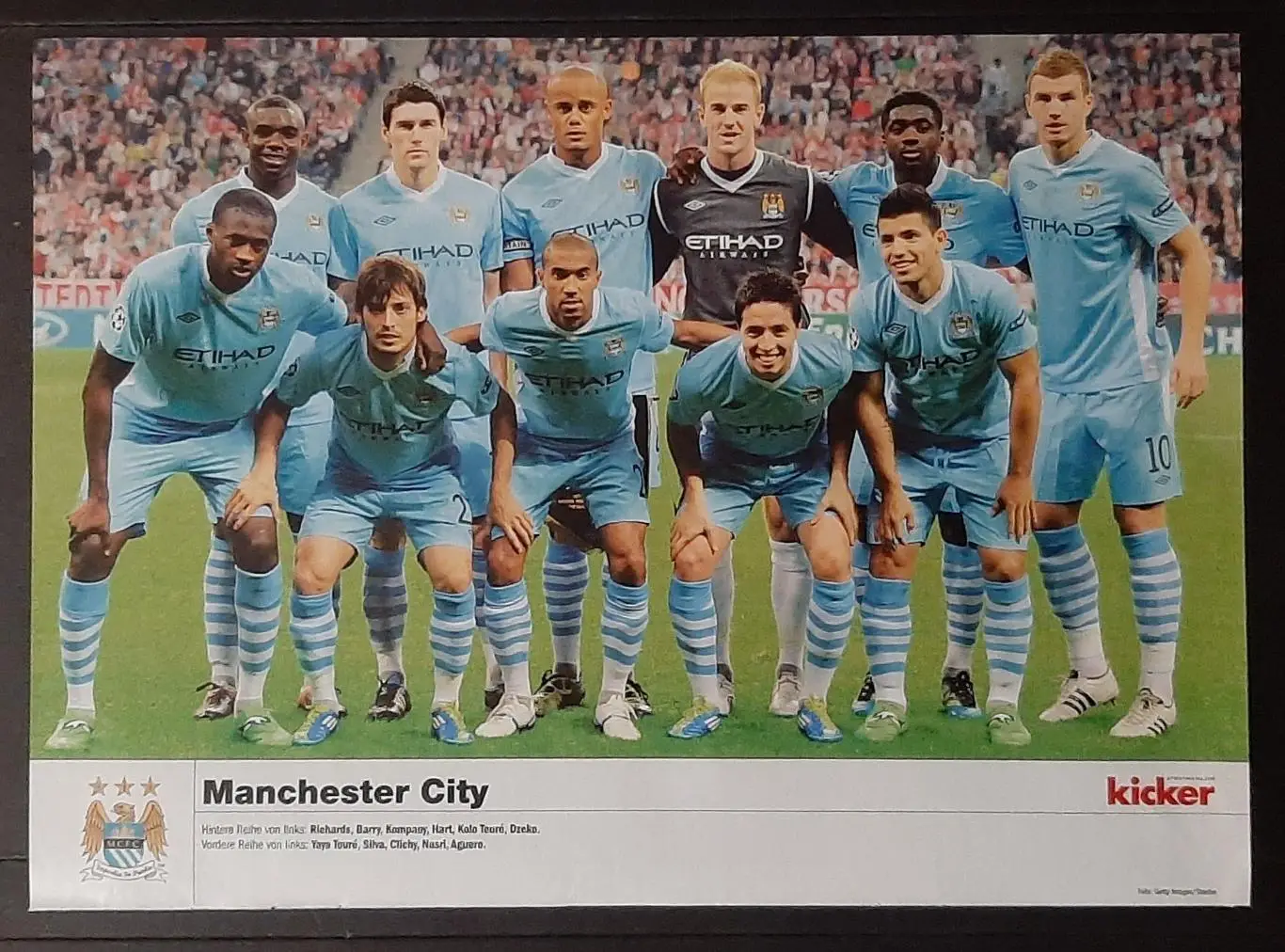 Постер Манчестер Сіті з журналу Kicker 2012