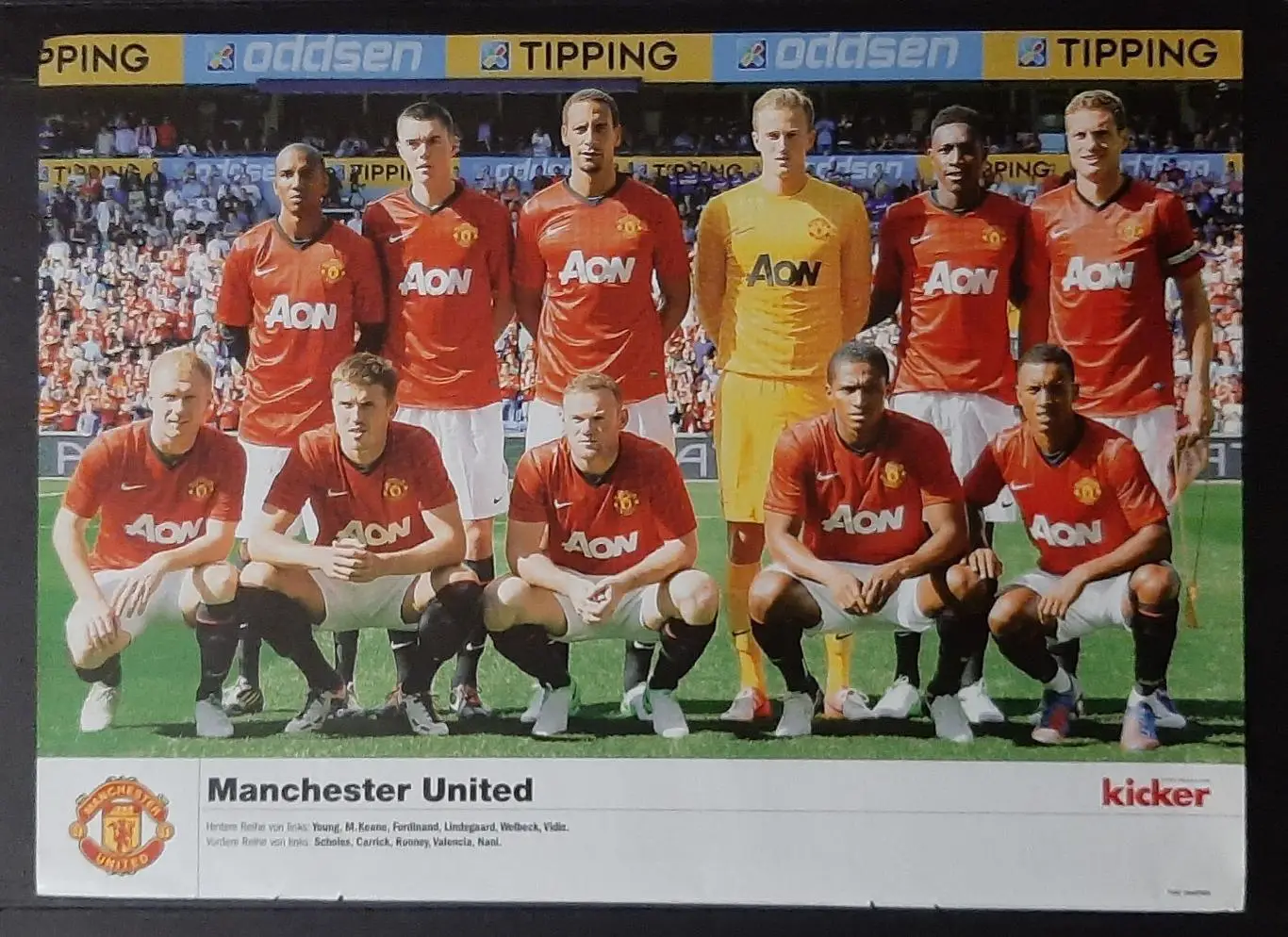 Постер Манчестер Юнайтед з журналу Kicker 2012