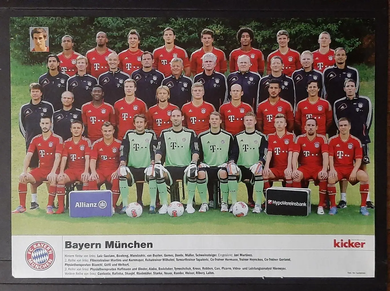 Постер Баварія з журналу Kicker 2012