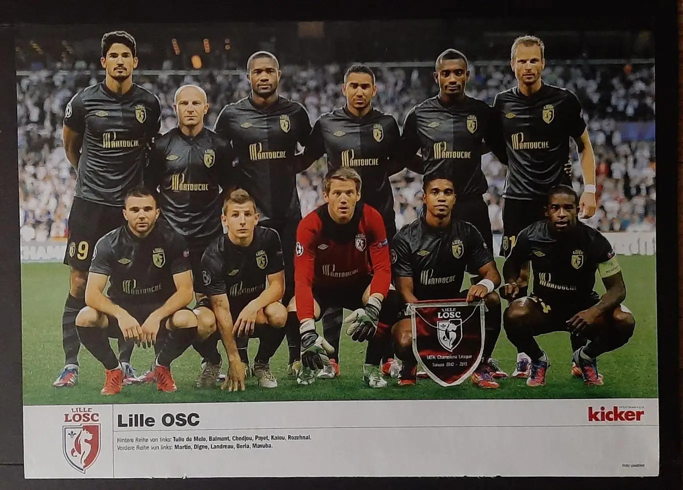 Постер Лілль Франція з журналу Kicker 2012