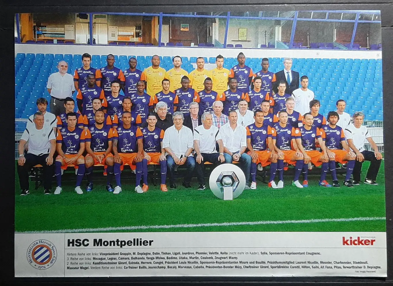 Постер Монпельє Франція з журналу Kicker 2012