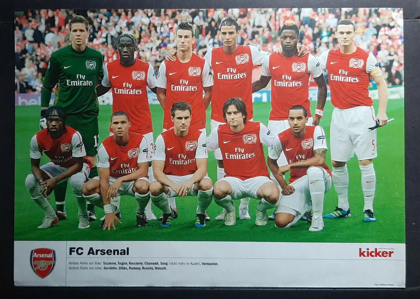 Постер Арсенал Лондон з журналу Kicker 2012