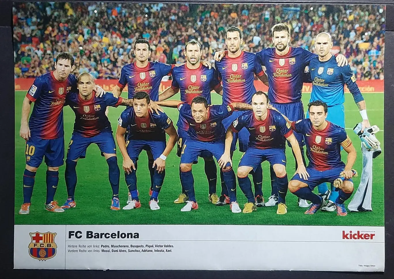 Постер Барселона з журналу Kicker 2012