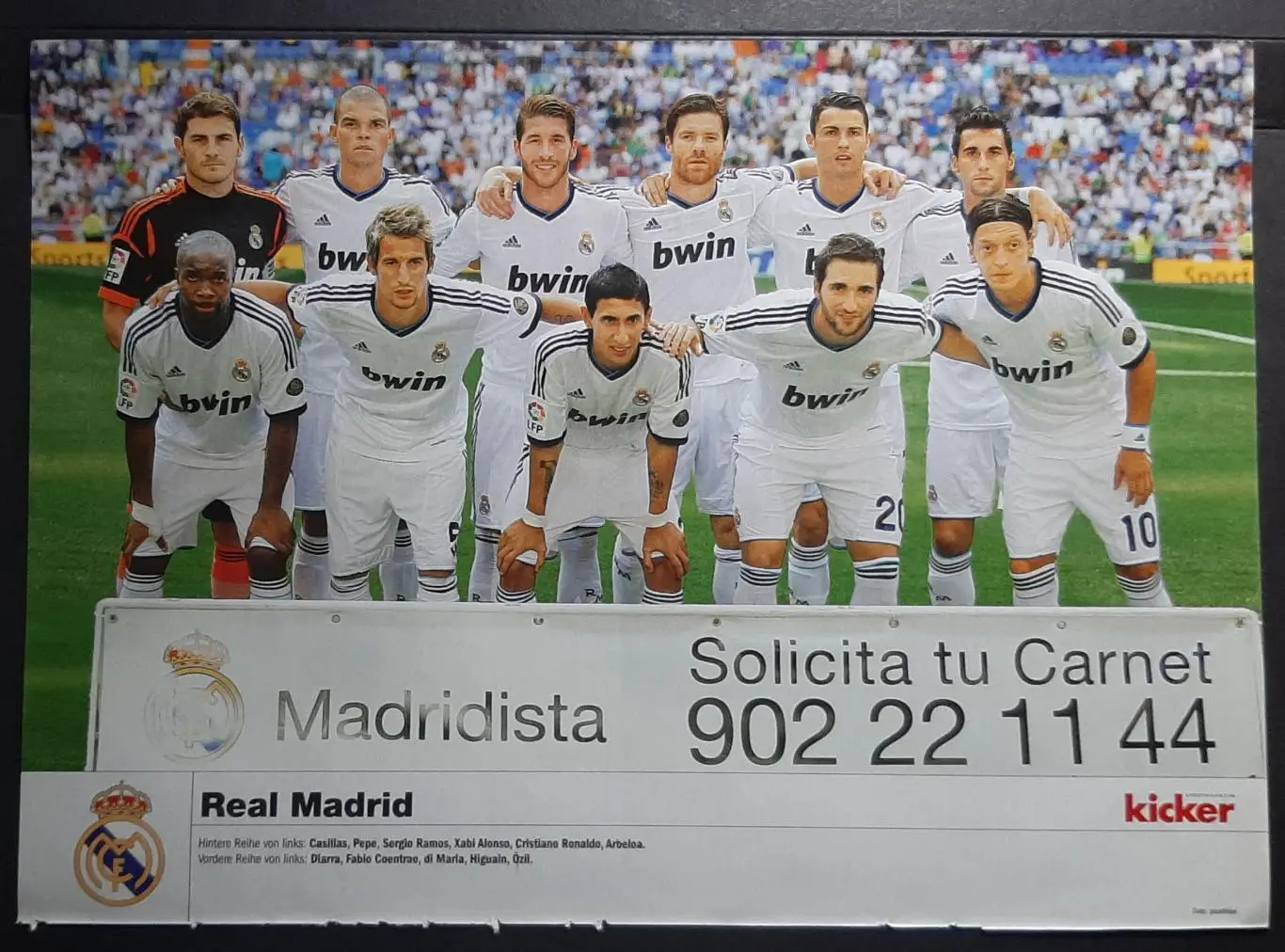 Постер Реал з журналу Kicker 2012