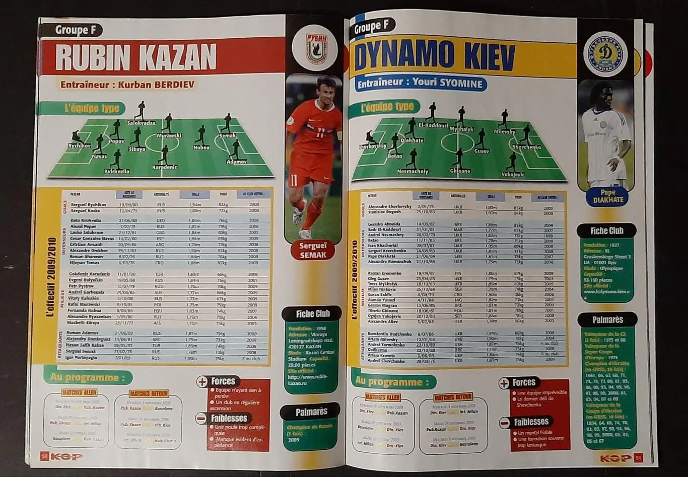 Kop Football 2009 Представлення команд Ліги Чемпіонів 2009/10 Динамо Київ 7