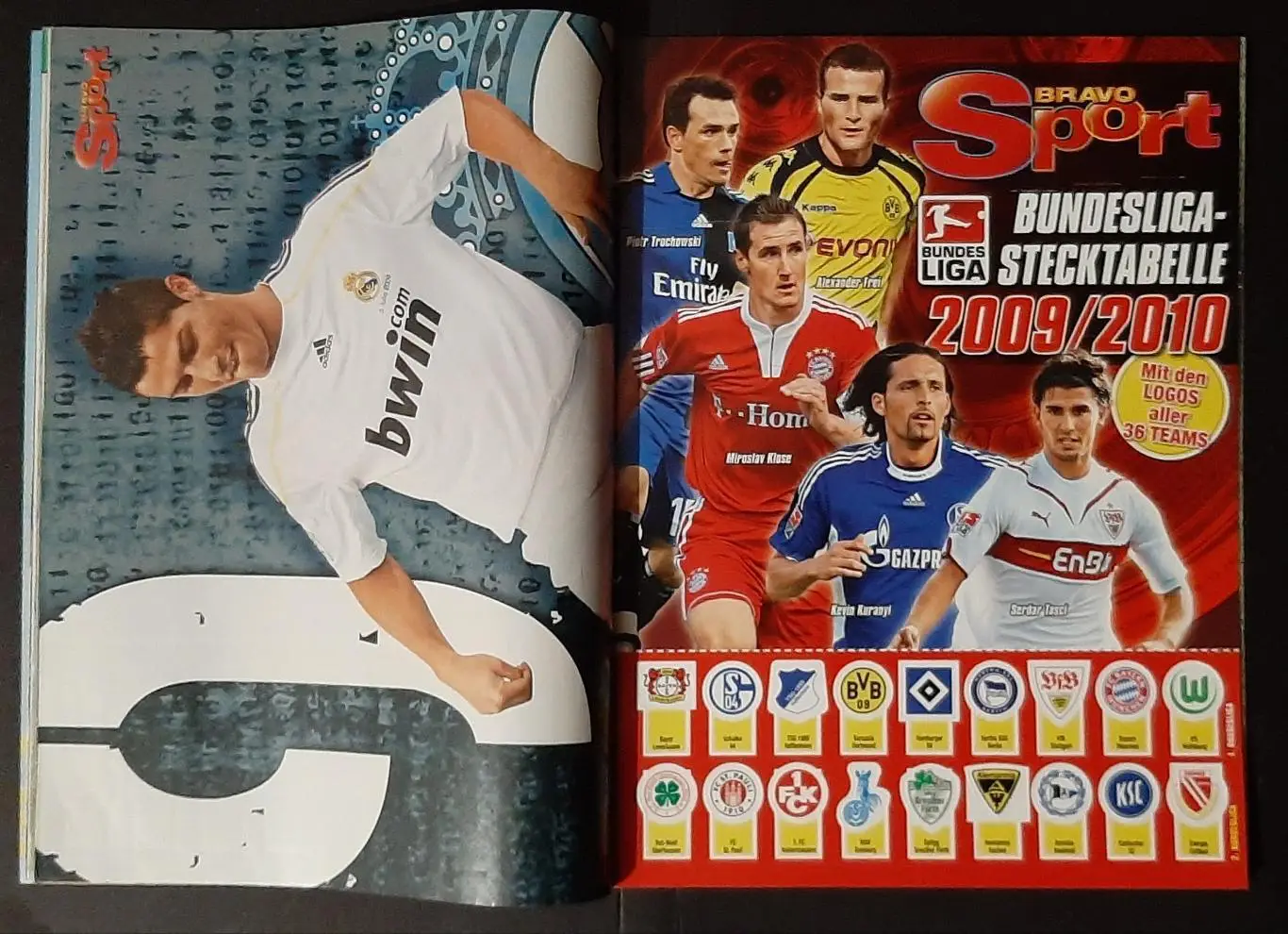 Bravo Spоrt 2009 Постери двосторонні Феттель - Тимощук; Кака - Роналду.Формат А3 4