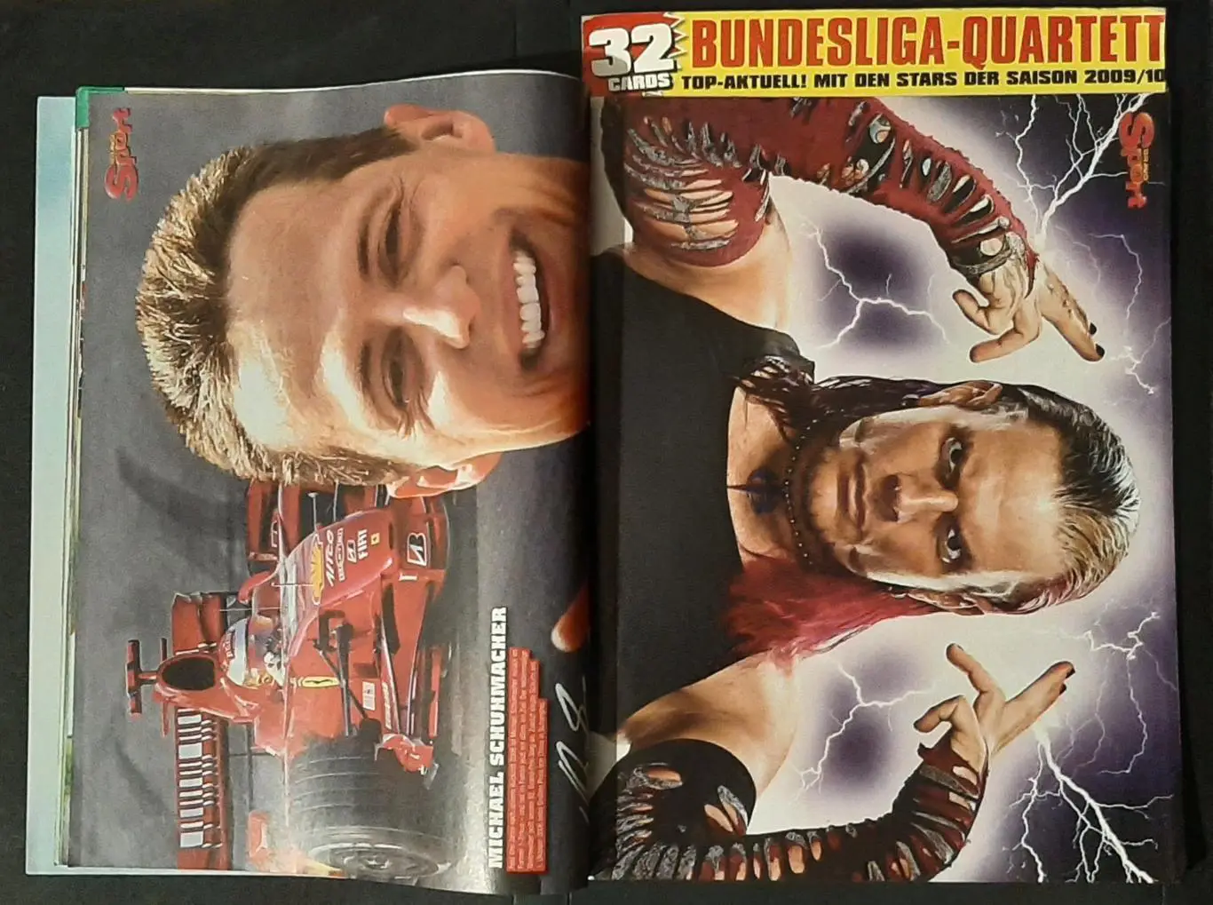 Bravo Sport 2009 постери двосторонні Зе Роберто - Шумахер, Харді - Маріо Гомес 2