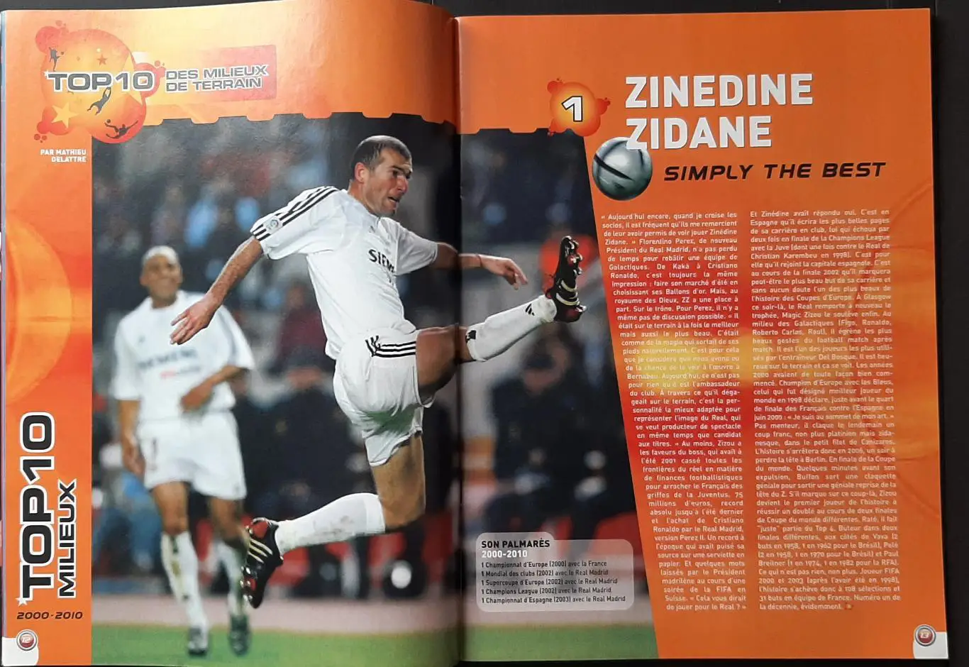 Журнал Planete foot 2010 Постер двосторонній Зідан та збірна десятиріччя 3