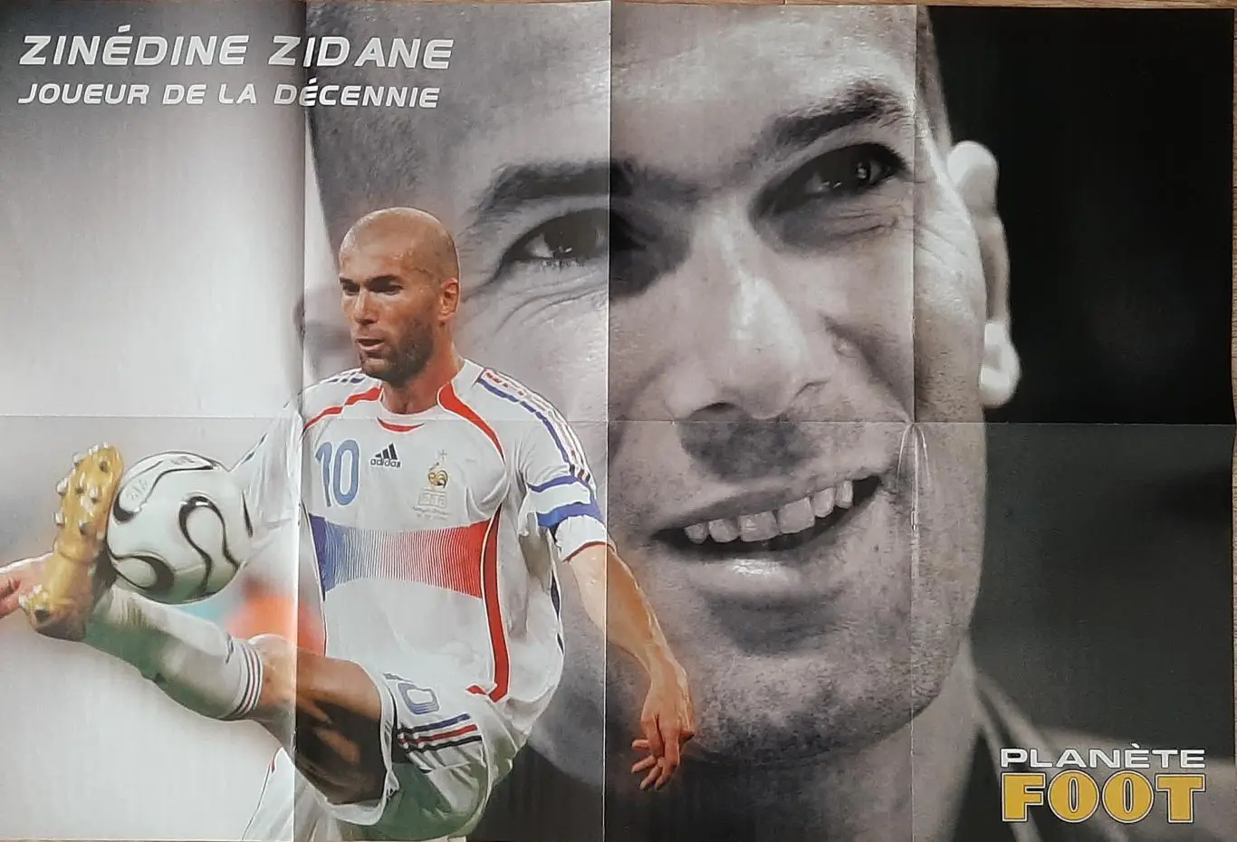 Журнал Planete foot 2010 Постер двосторонній Зідан та збірна десятиріччя 5