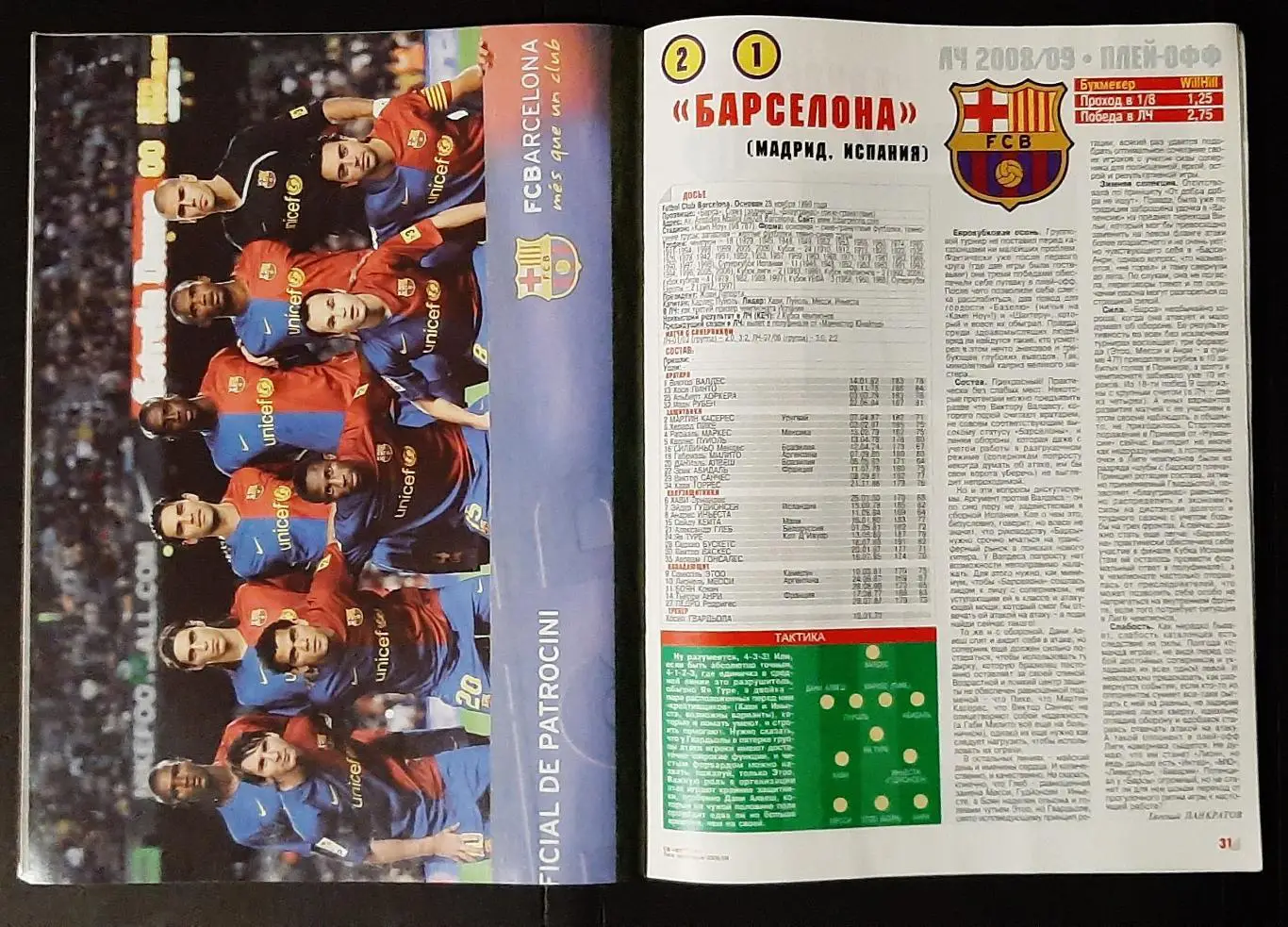 Футбол спецвипуск Ліга Чемпіонів 2008/09 плей- офф Постери команд 5