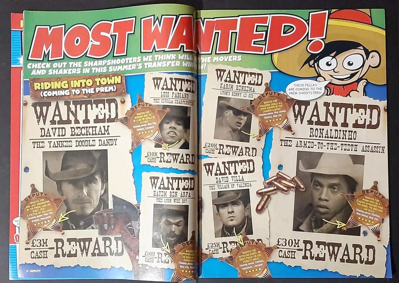 Shoot 2008 Постери Елано,Роналду,Крауч,Артета,Анелька,Деку,Робіньо... 1