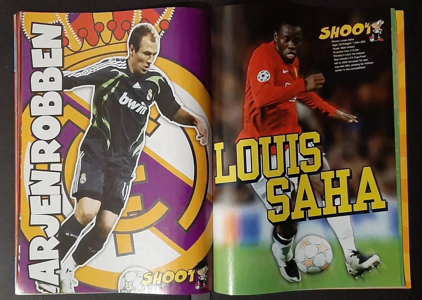 Shoot 2008 Постери Елано,Роналду,Крауч,Артета,Анелька,Деку,Робіньо... 7