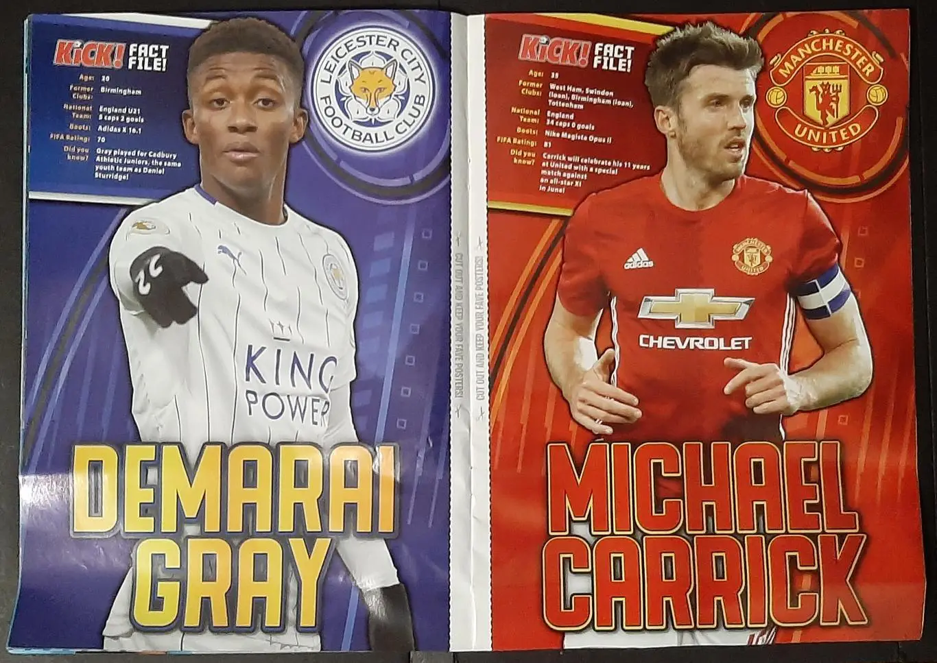 Kick 2017 Постери Грей,Каррік, Кейн, Санчес, Габб'ядіні, Пікфорд,Канте,Коутіньо. 1