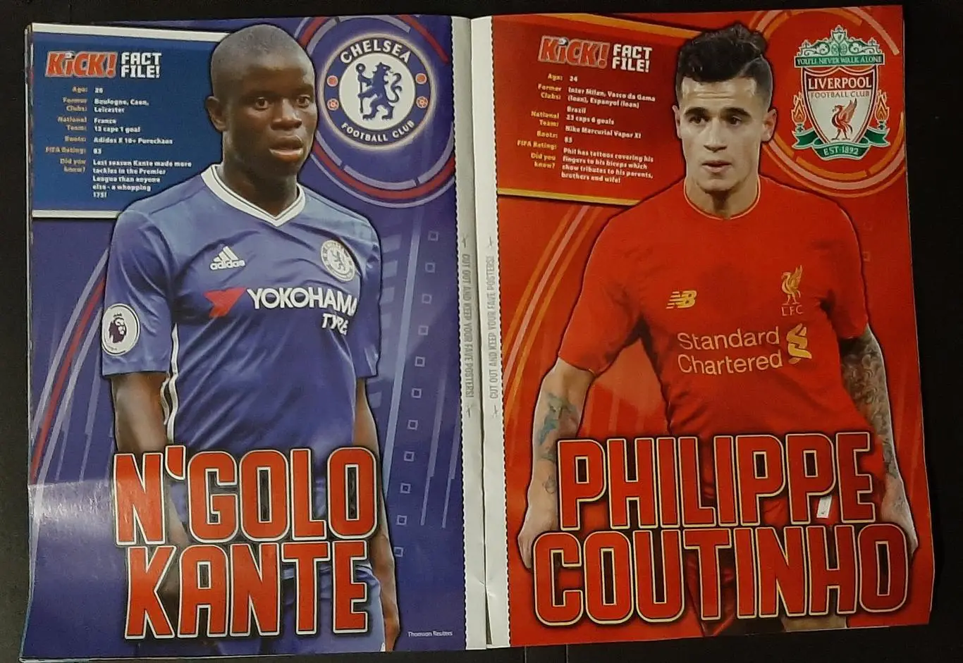 Kick 2017 Постери Грей,Каррік, Кейн, Санчес, Габб'ядіні, Пікфорд,Канте,Коутіньо. 5