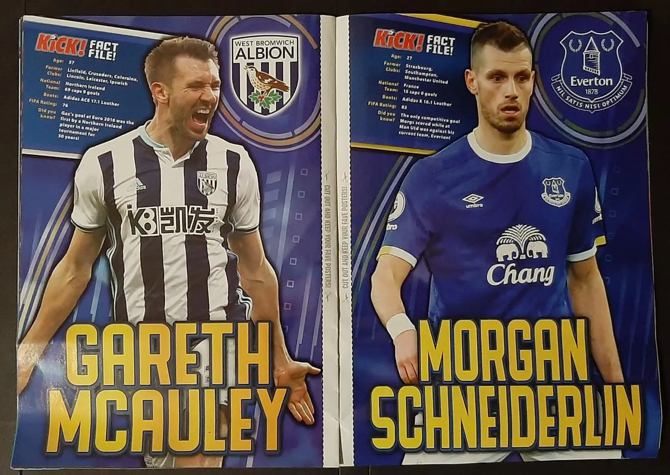 Kick 2017 Постери Грей,Каррік, Кейн, Санчес, Габб'ядіні, Пікфорд,Канте,Коутіньо. 6