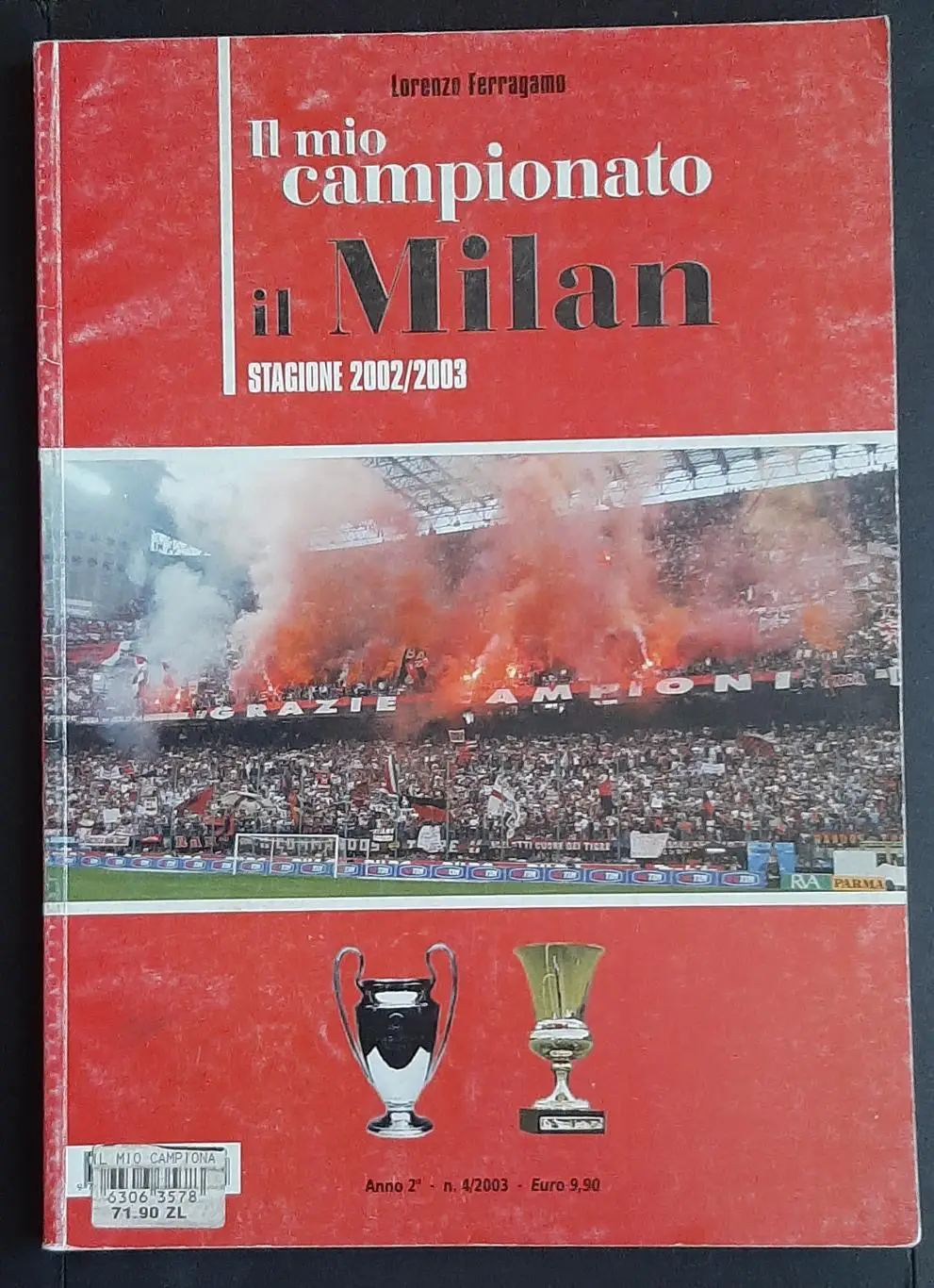 Milan/ Мілан Італія 2002/2003 Всі матчі сезону. Статистика,фото. 216 стр.