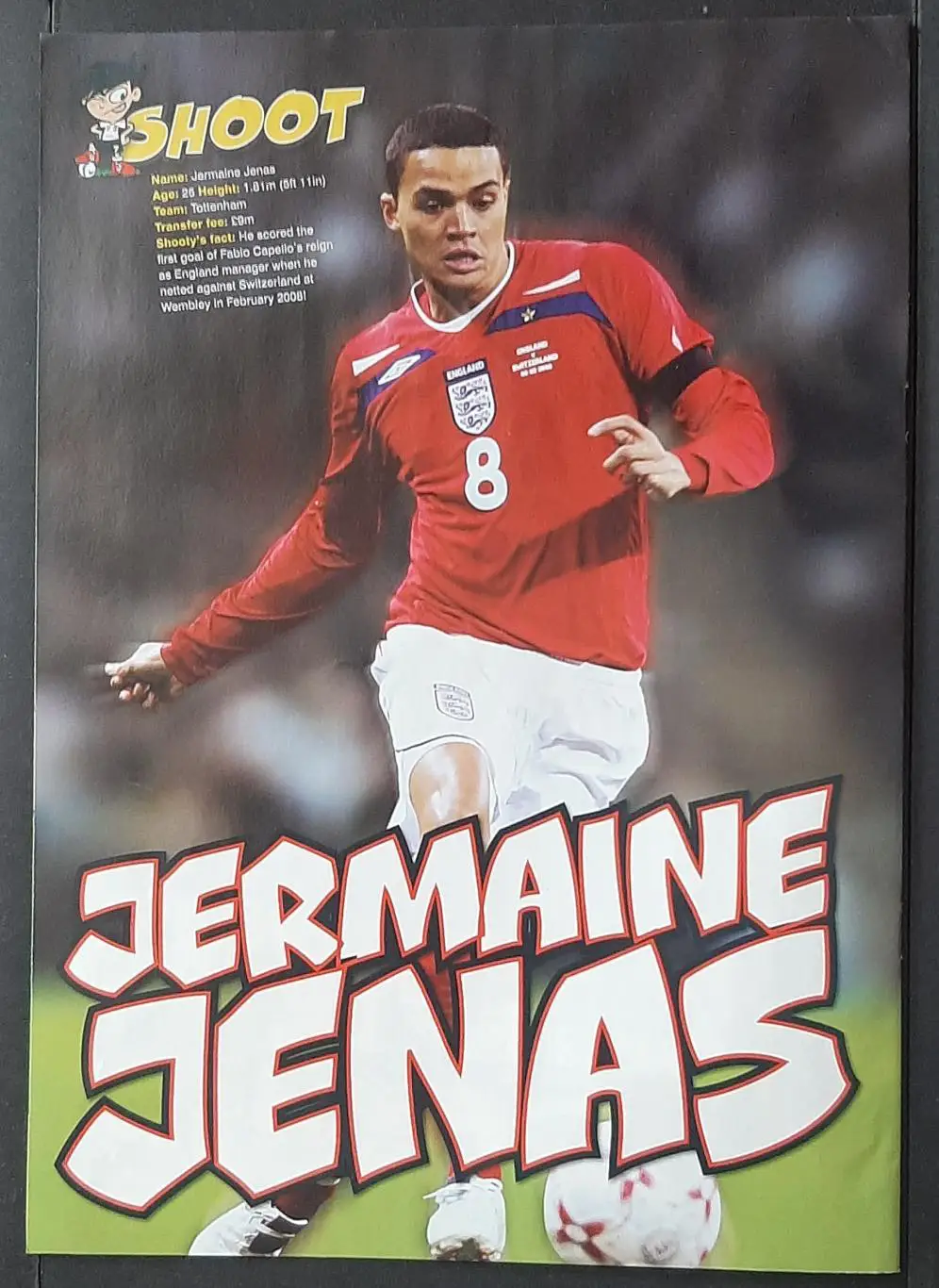 Постер двосторонній з журналу Shoot 2008 Дрогба/Дженас (формат А4) 1