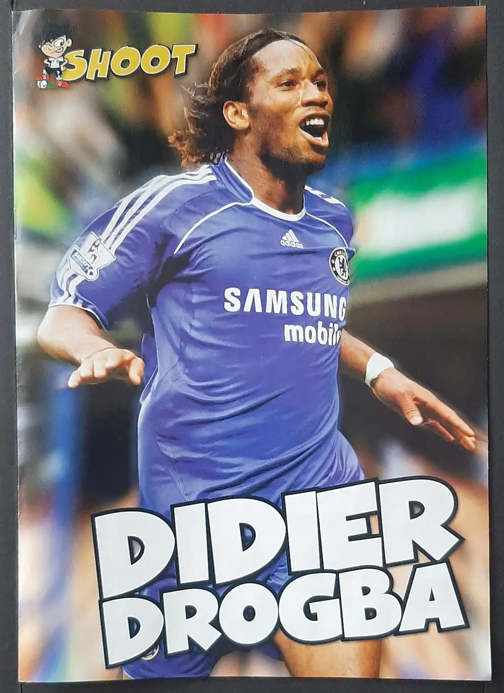 Постер двосторонній з журналу Shoot 2008 Дрогба/Дженас (формат А4)