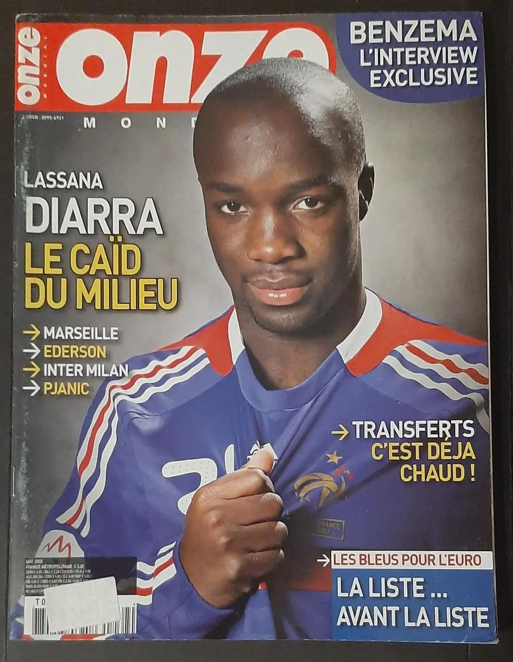 Журнал Onze / Онзе 2008 Постер двосторонній Діарра / Насрі формат А2