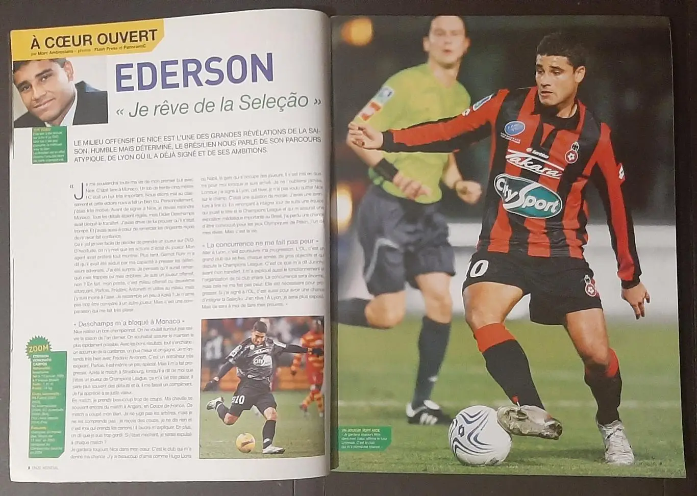 Журнал Onze / Онзе 2008 Постер двосторонній Діарра / Насрі формат А2 1