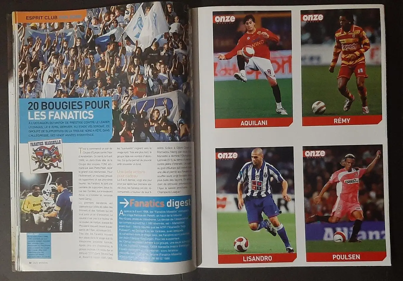 Журнал Onze / Онзе 2008 Постер двосторонній Діарра / Насрі формат А2 3