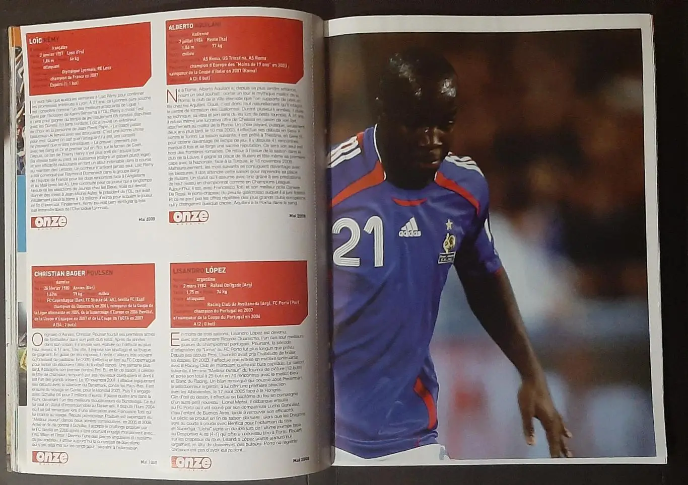 Журнал Onze / Онзе 2008 Постер двосторонній Діарра / Насрі формат А2 4