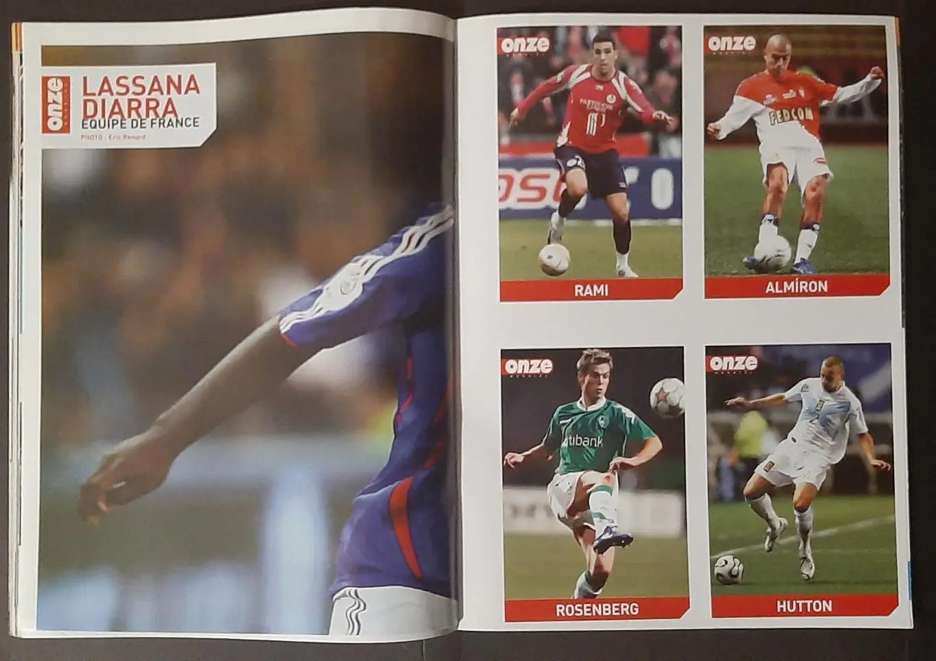 Журнал Onze / Онзе 2008 Постер двосторонній Діарра / Насрі формат А2 5