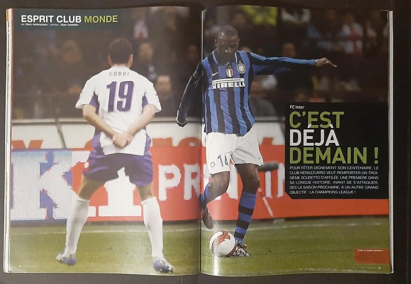 Журнал Onze / Онзе 2008 Постер двосторонній Діарра / Насрі формат А2 6