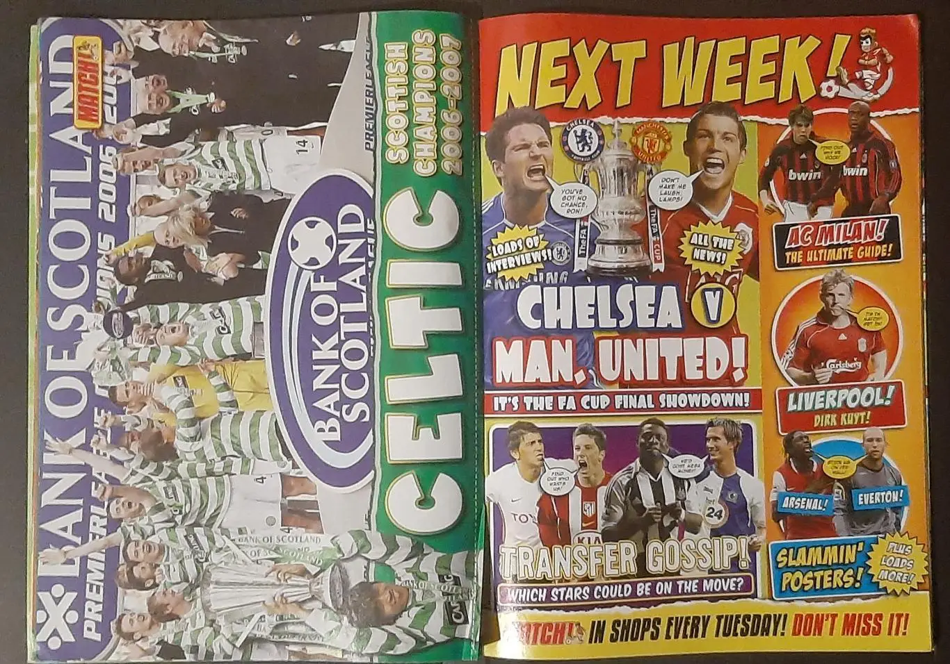 Журнал Match Англія 2007 Постери Селтік... 7