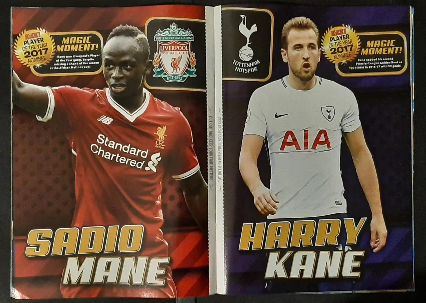 Журнал Kick Англія Постери Лукаку,Канте,Абрахам,Де Брюйне, Неймар, Санчес, Мессі 7