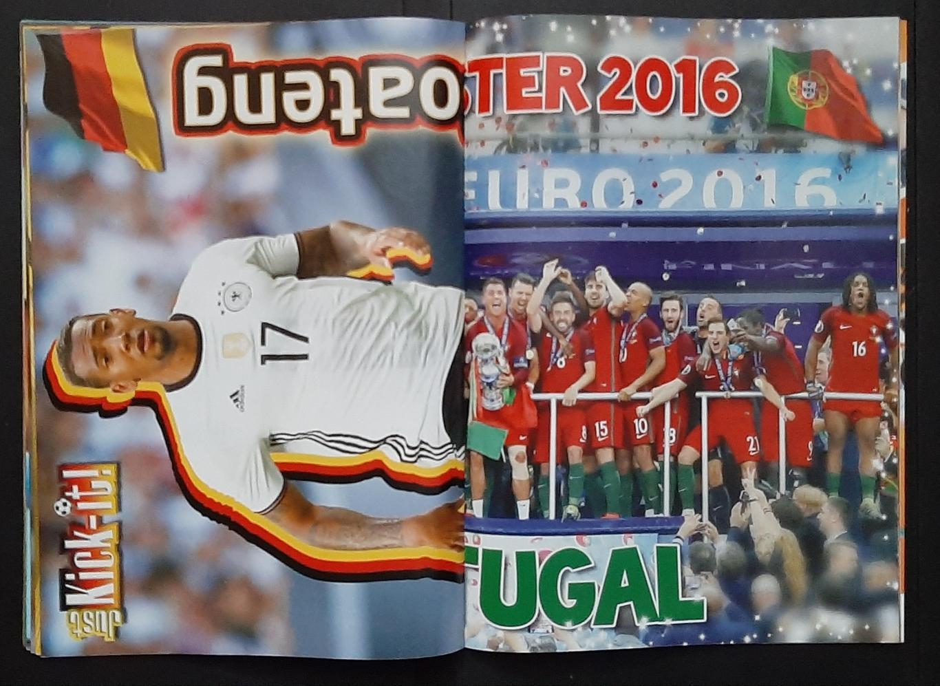 Журнал Kick -it just (Німеччина)2016 Постер Португалія чемпіон Європи формат А3 7