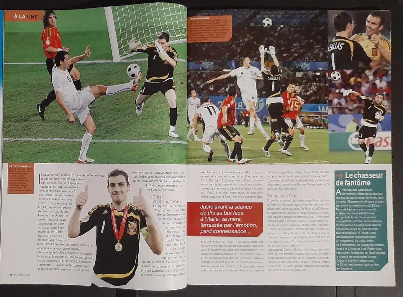 Журнал Onze/Онзе Франція 2008 Спецвипуск Євро 2008 Постер Торрес/зб.Іспанії А2 3