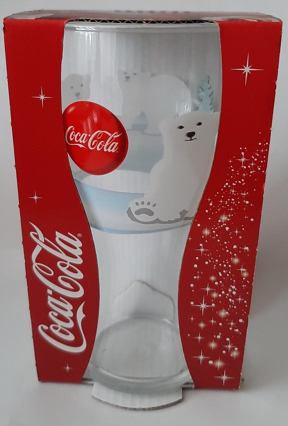 Склянка Coca - Cola Новорічна,ведмедики Ем -.0,3л