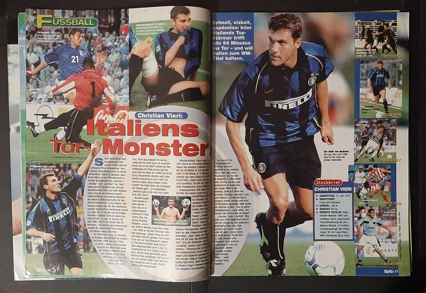 Журнал Bravo Sport #5 2002 Двосторонні постери Томмі Хаас/ Роналдо, скейт/Мпенза 1