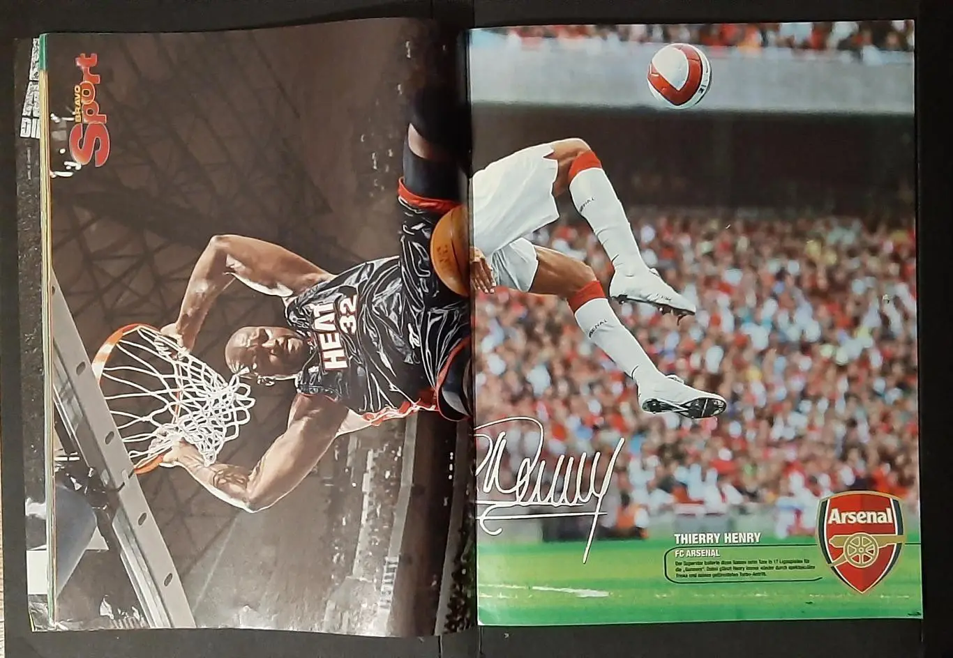 Журнал Bravo Sport 2007 постери двосторонні Фрінгс/ О'Ніл; Анрі/Лам формат А3 4