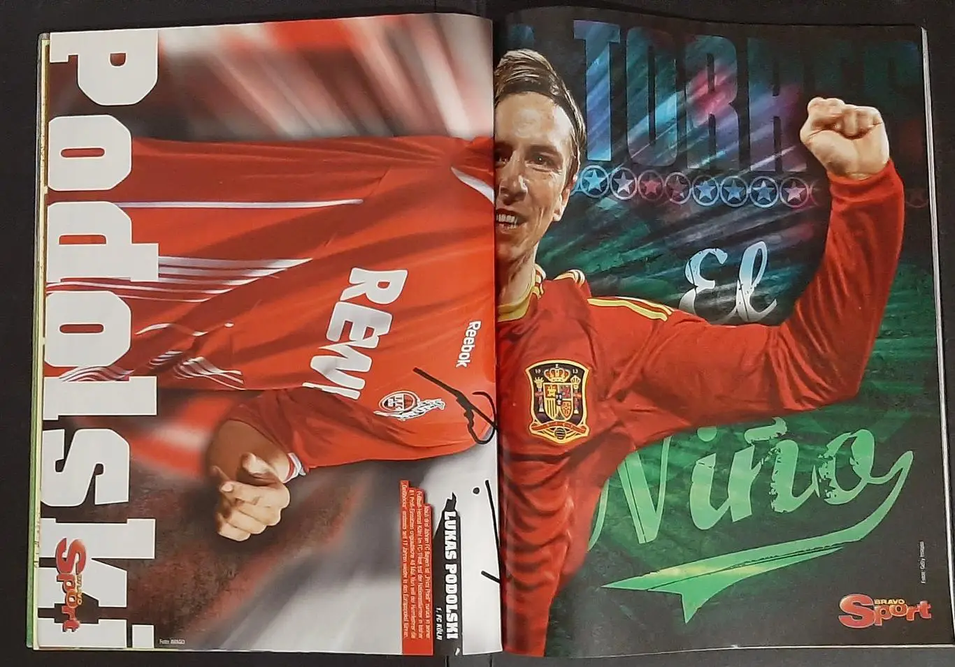 Bravo Sport 2009 Постер двосторонній календар бундесліги/Мессі формат А1 6