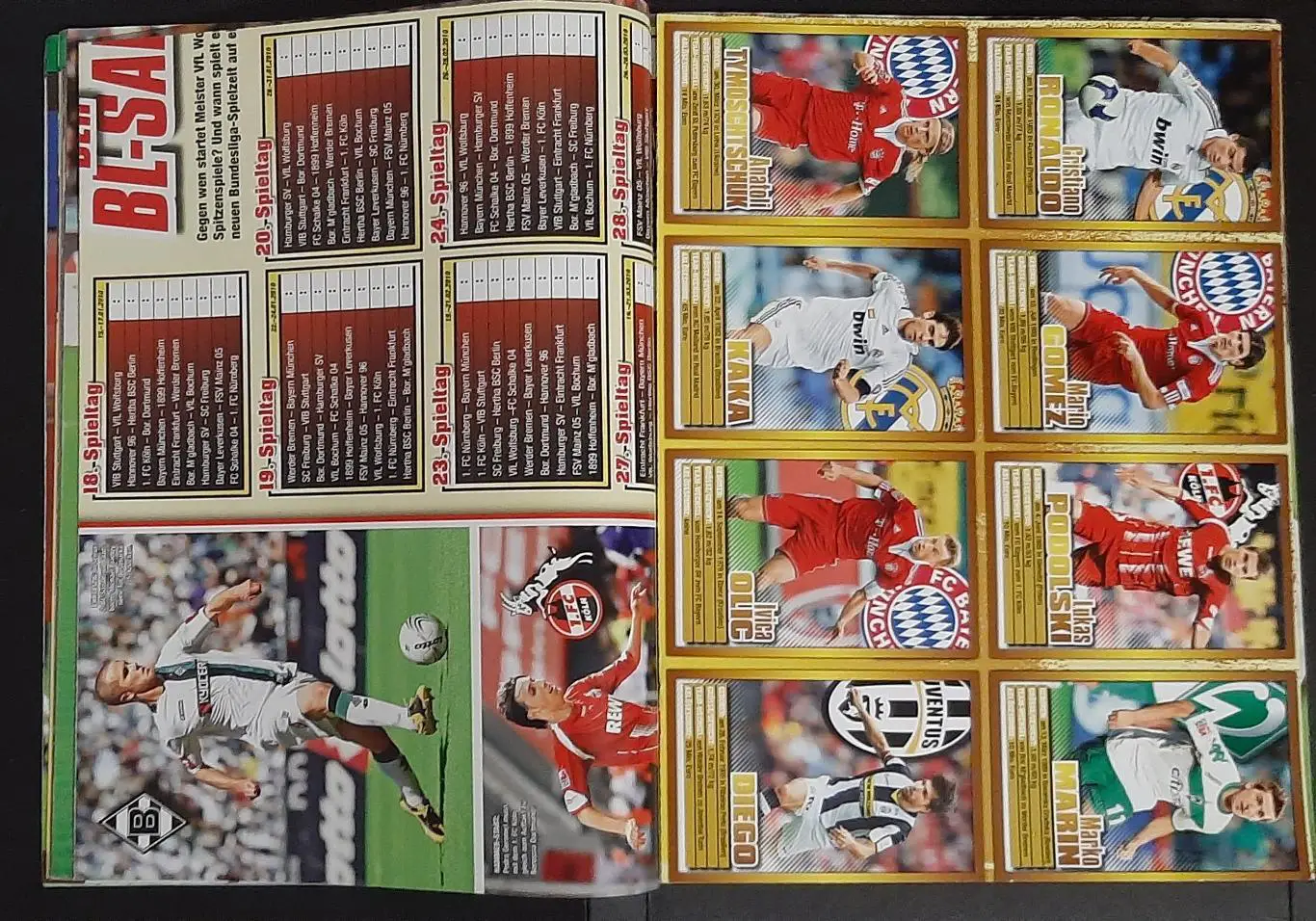 Bravo Sport 2009 Постер двосторонній календар бундесліги/Мессі формат А1 3