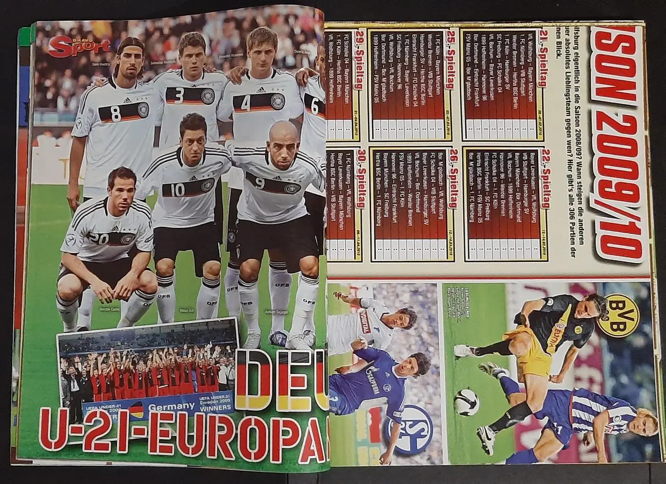 Bravo Sport 2009 Постер двосторонній календар бундесліги/Мессі формат А1 2