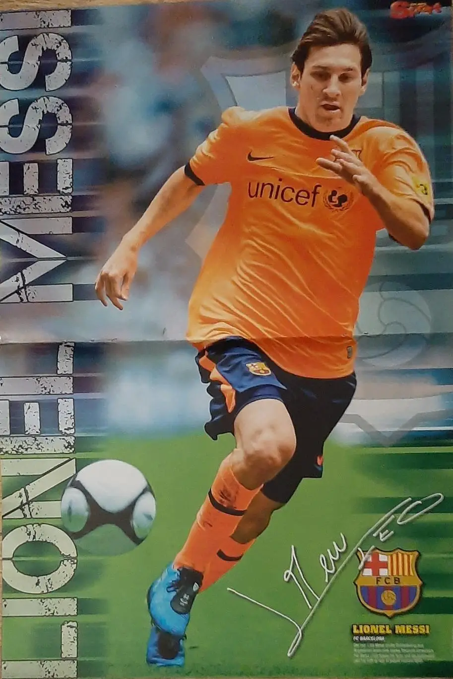 Постер двосторонній Мессі/ Джеко з журналу Bravo Sport формат А3