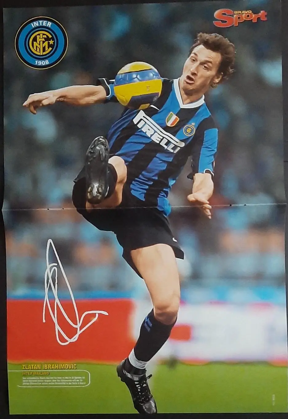 Постер двосторонній Ібрагімович / Клозе з журналу Bravo Sport 2007