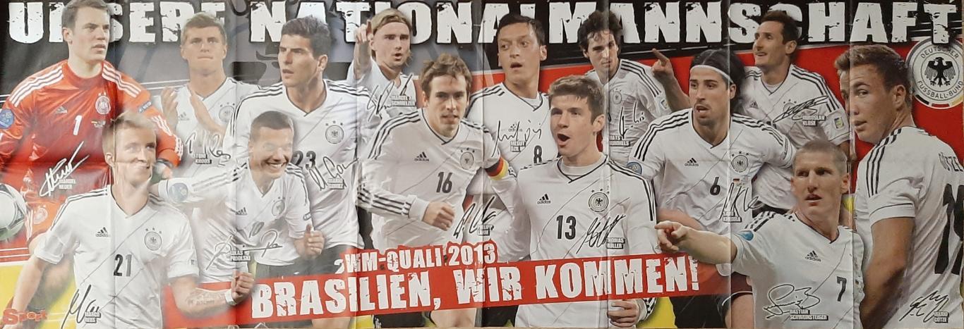 Постер двосторонній зб Німеччини / Марко Ройс з журналу Bravo Sport 2013